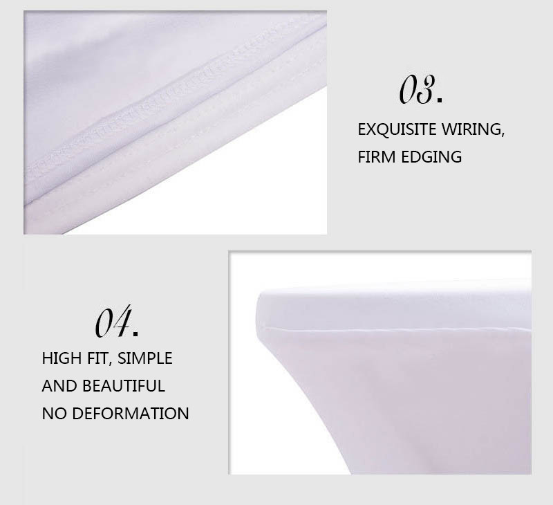 Wedding Party Stretch Tablecloth Rectangular Spandex Lycra Table Cover Tight Fit Fitted Tablecloth for party decoration
