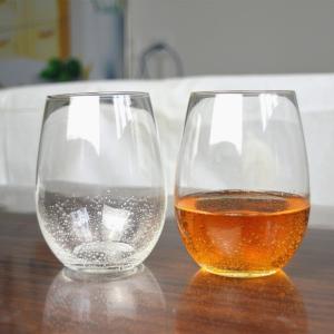 China 500ml Transparent Stemless Whiskey Tumbler Glasses , Wine Glass Tumbler wholesale