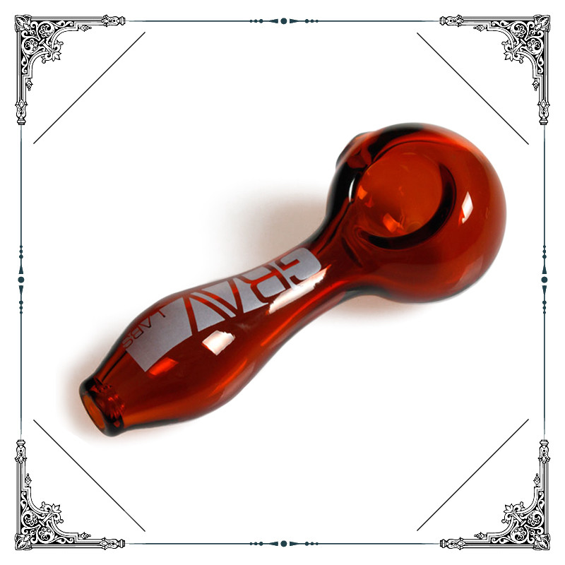 Spoon Pipe Mix Color Grav Hand Blown Glass Pipe 4 Inches Hand Tobacco Pipe