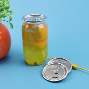 China Sliver Aluminum 2.05&quot; 12oz 350ML Plastic Beverage Cans wholesale
