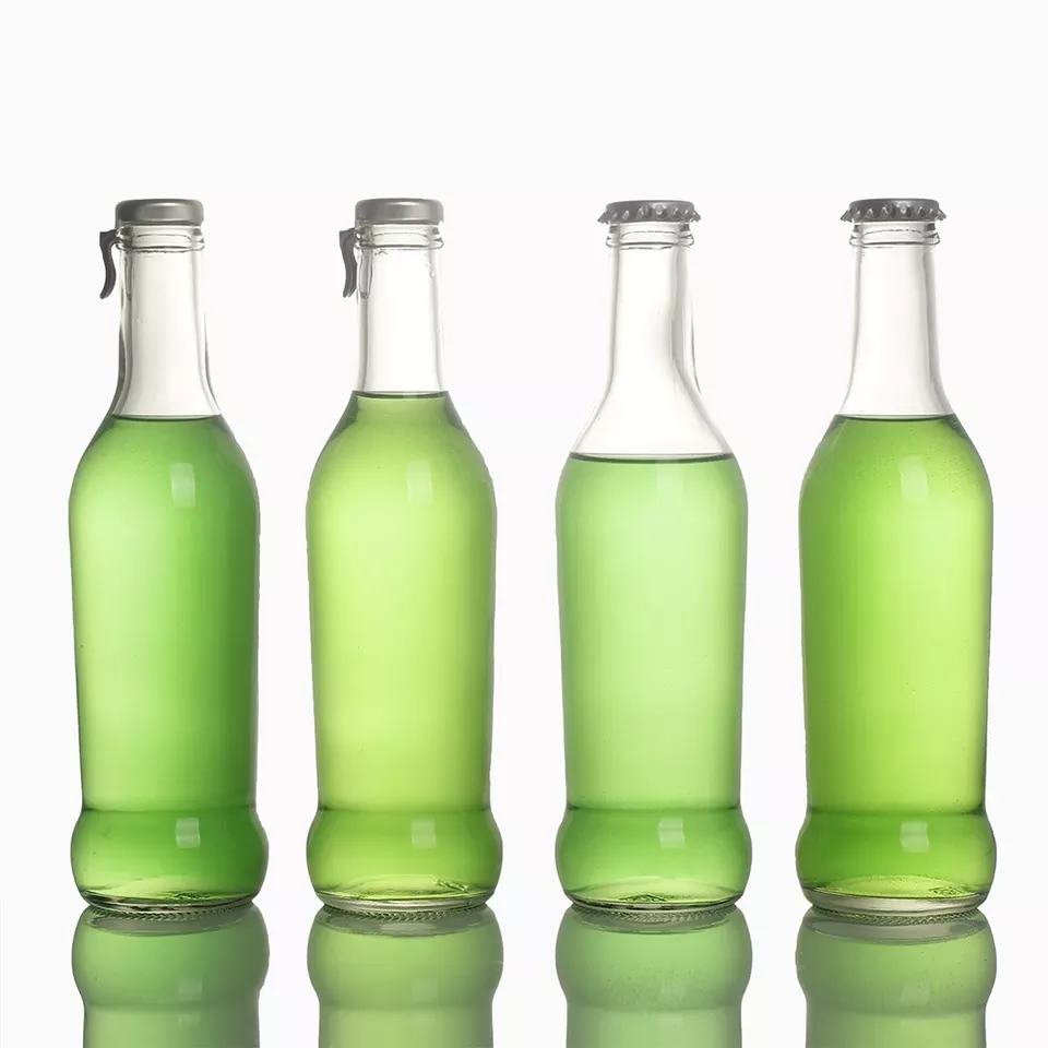 250ml 330ml 355ml Glass Juice Bottle For Fruit Soda Beverage And Cosmetic