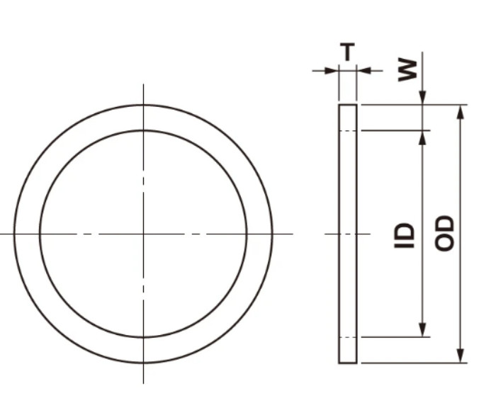 High Pressure PTFE Back Up Ring For Hydraulic Cylinder And Reducing Relieving Valve