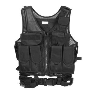 China Black Nylon Armor Tactical Gear Vests Bulletproof with Breathable wholesale