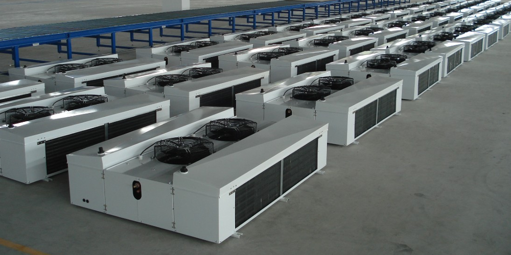 Workshop Air Cooler Air Evaporative Refrigeration Unit Double Air Outlet