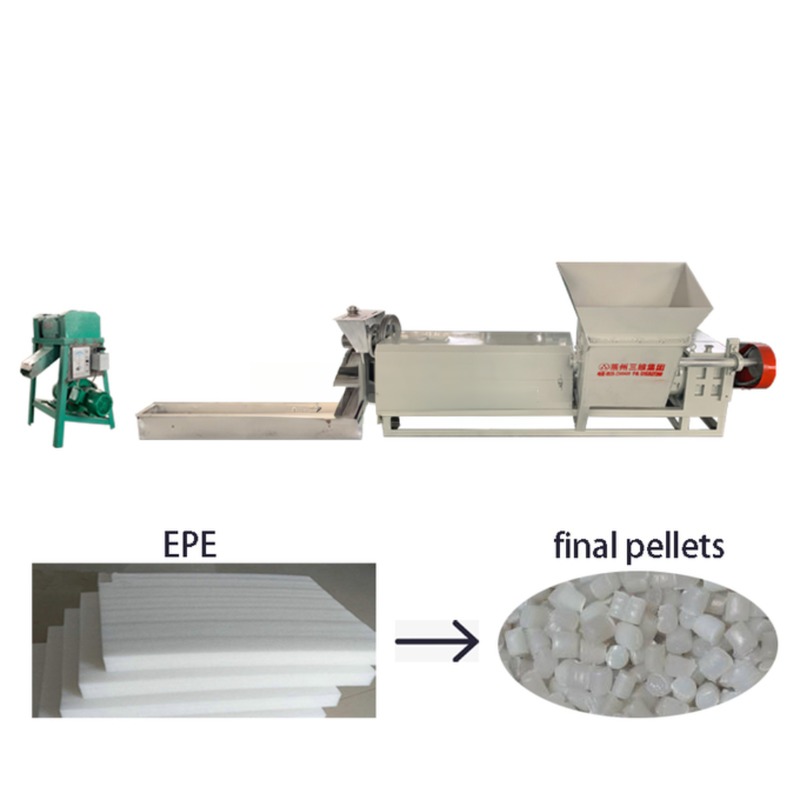 LDPE HDPE Water Ring Cutting Plastic Pelletizer Machines Recycling Pelletizer