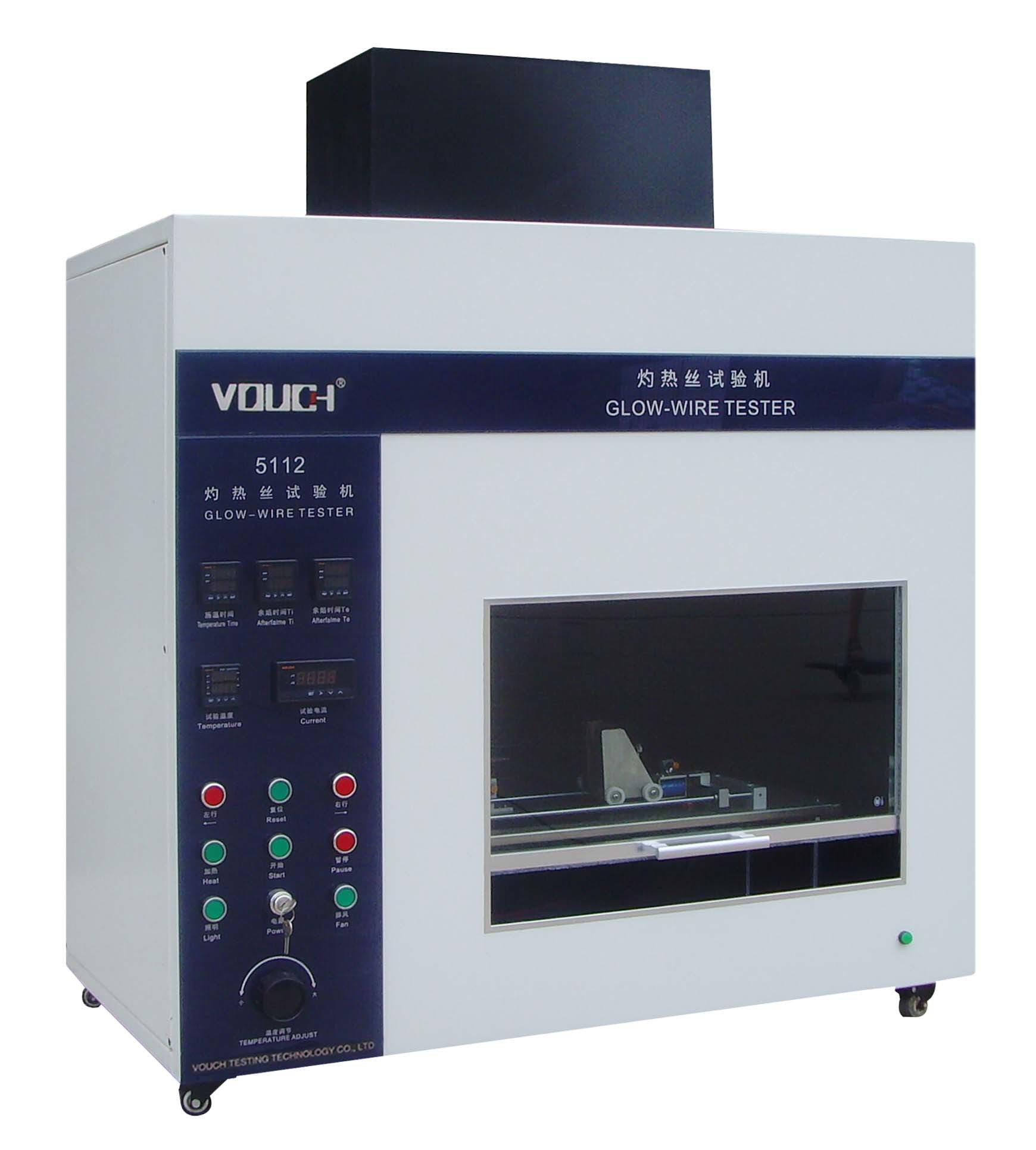 Glow Wire Smoke Density Test Apparatus Plastic Material Combustion Test Stainless Steel