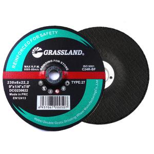 China 9 Inch 230x6.8x22 Depressed Centre Metal Grinding Wheel For Angle Grinder wholesale