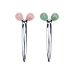 14.5cm Crystal Aventurine 3D Y Shape Massage Roller Plumps Skin Cells