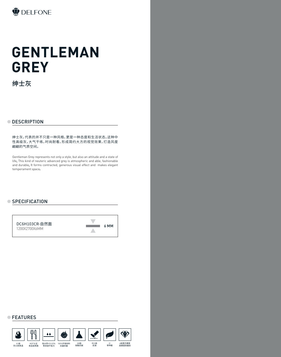 Gentleman Grey Marble Slab Tile Polished Granite Floor Tile Slab Stone Countertops Anti Slip