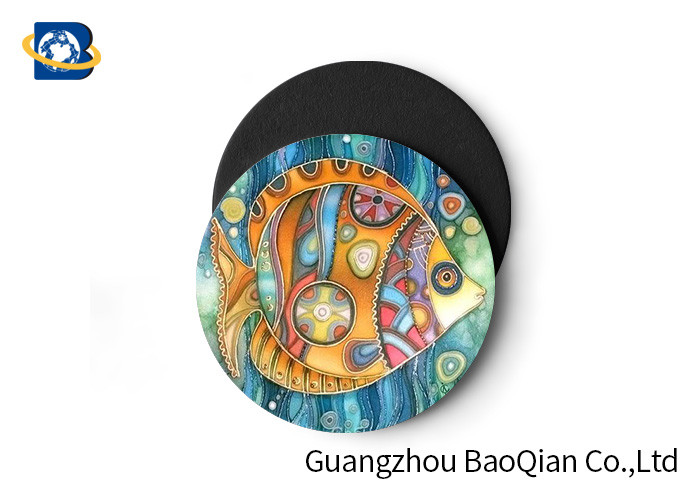 Fish Image 3D Printing Lenticular Coasters No Suction Cup Bath Mat Plastic Placemats