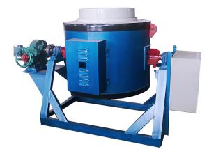China Metal Crucible Melting Furnace , High Temperature 200kg Electric Crucible Furnace wholesale
