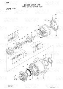 China 9250188 9269199 Custom Colors ZX200-3 Excavator Travel Final Drive Catalog Motor Drive wholesale