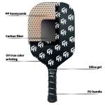 T700 Carbon Fiber Pickleball Paddle Thermoformed 230g USAPA Approved