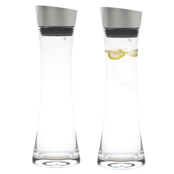 Lead Free Crystal High Quality Handblown Carafe Set with Stainless Steel Lid