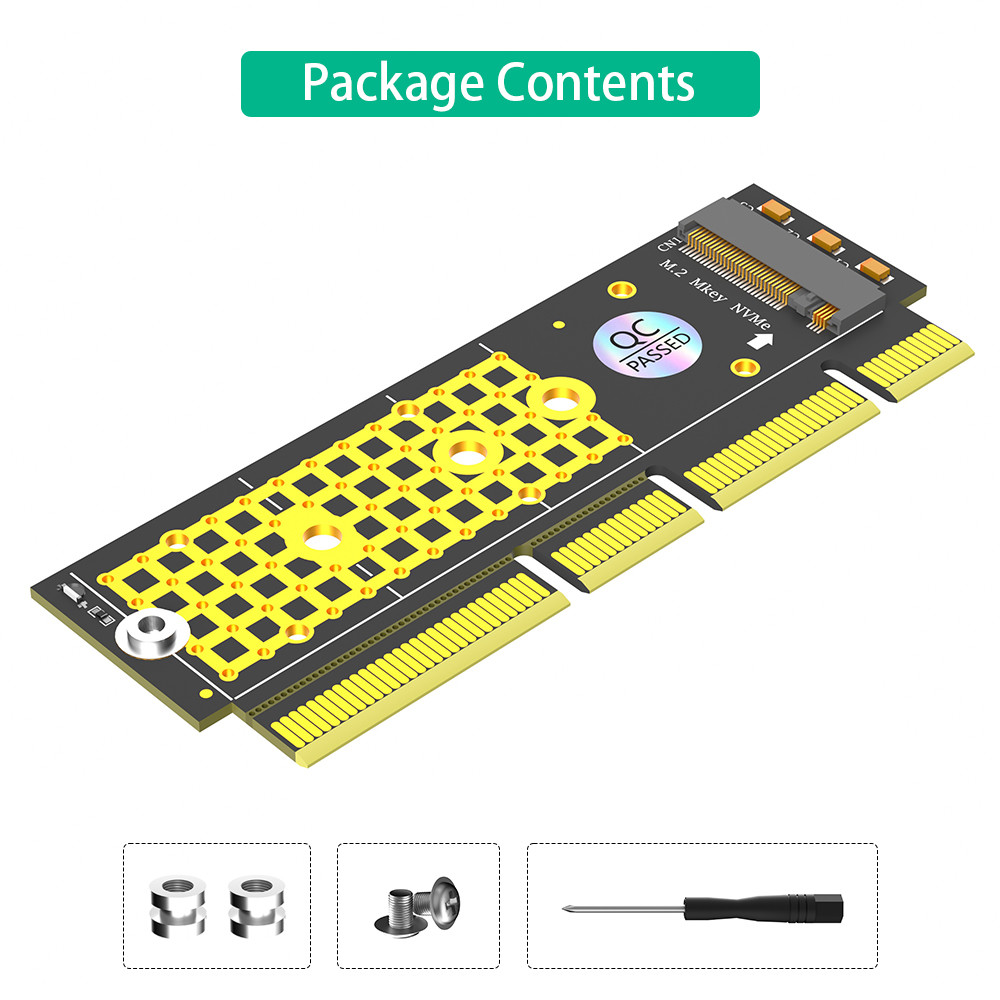 Custom M.2 NGFF NVMe SSD TO PCI-E 3.0 X16 / X8 / X4 Adapter