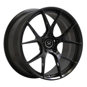 China Satin Black 1 Piece Forged Wheels 19inch Discs For Audi S5 Monoblock Holes Luxury Rims wholesale