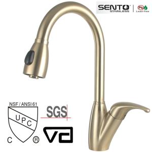 China Gold Colour cupc kitchen faucet with PVD wholesale