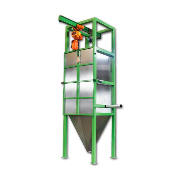 Sealed environmental ton bag unloading station activated carbon powder ton bag