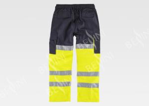 China Workers Orange Hi Vis Trousers / Safety And Fashion Mens Work Pants wholesale