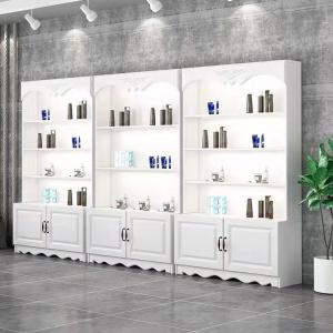 China Makeup Custom Retail Display Cabinets With Glass Doors Salon Eyelash Lipstick Tobacco wholesale