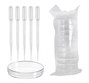 China Laboratory Plastic Petri Dish Transparent Sterile 90x15mm wholesale
