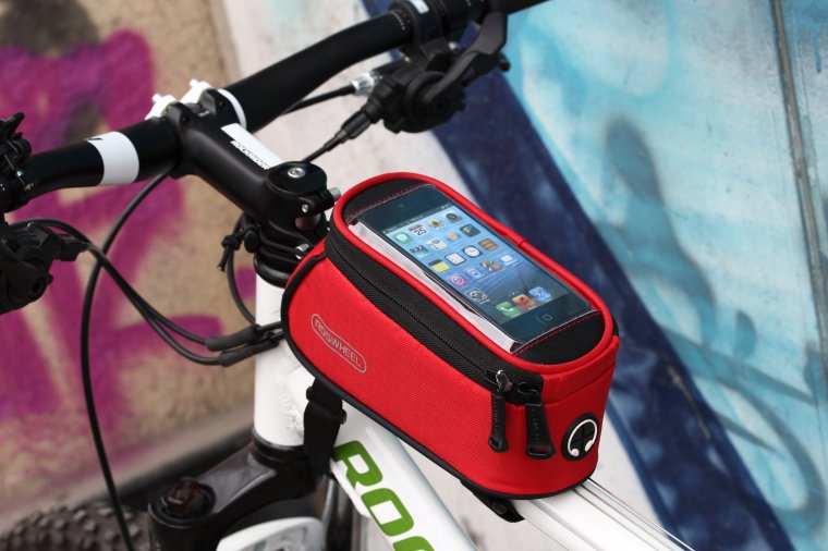Roswheel 5.5 " L preto da bicicleta da bicicleta frente telefone Bag titular Pouch Zip par