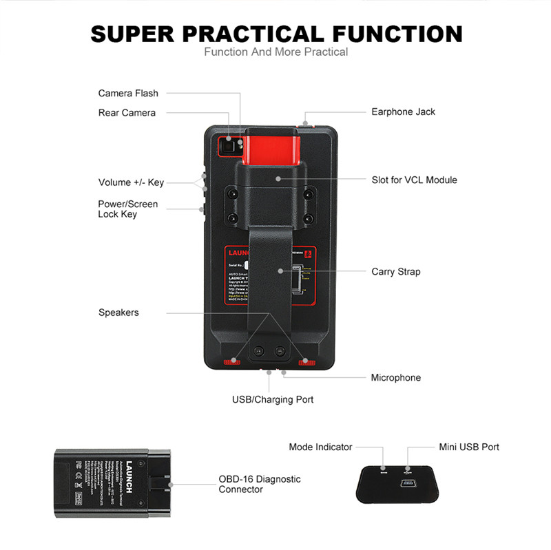 X431 Pro Mini LAUNCH X431 Pro Mini Bluetooth/Wifi Full ECU auto diagnostic tool with 2 year free up date Launch X-431 Pr
