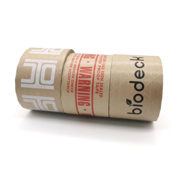 Custom printed LOGO reinforced Water-activated kraft paper tape