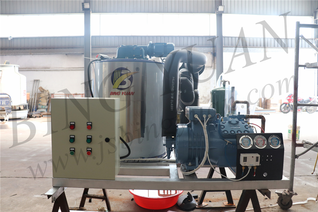 Automatic flake ice machine for fishery commercial type flake ice maker