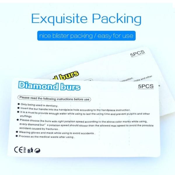 Round Diamond Dental Carbide Burs Multipurpose Length 16-19mm