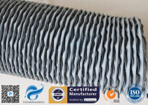 China PVC Coated Fiberglass Fabric HAVC Flexible Air Duct 200MM Grey 260℃ Waterproof wholesale