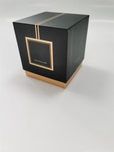 China Biodegradable Cardboard Candle Packaging Box Glossy Lamination wholesale