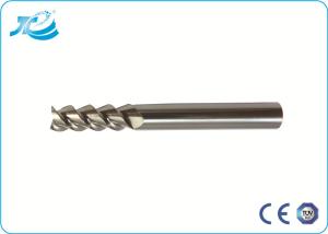 China Flat Bottom End Mill Hardness 55 / 60 / 65 For Slotting / Milling wholesale