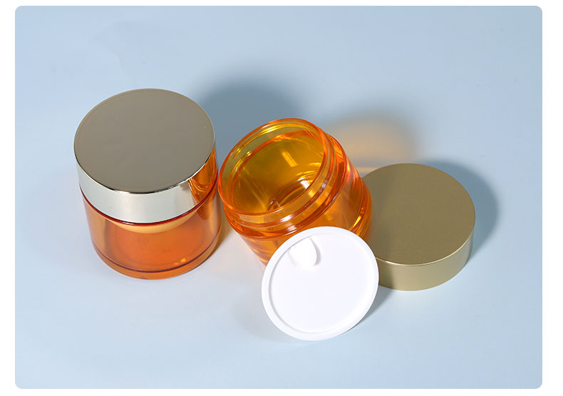 Cosmetic PET Cosmetic Jars 30g 50g 60g Clear PET Containers With Lids