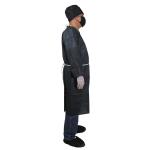Black 60g PP Medical Disposable Isolation Gowns 115x140cm