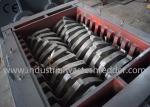 High Strength Double Shaft Shredder For PET Bottles / Cardboard Core