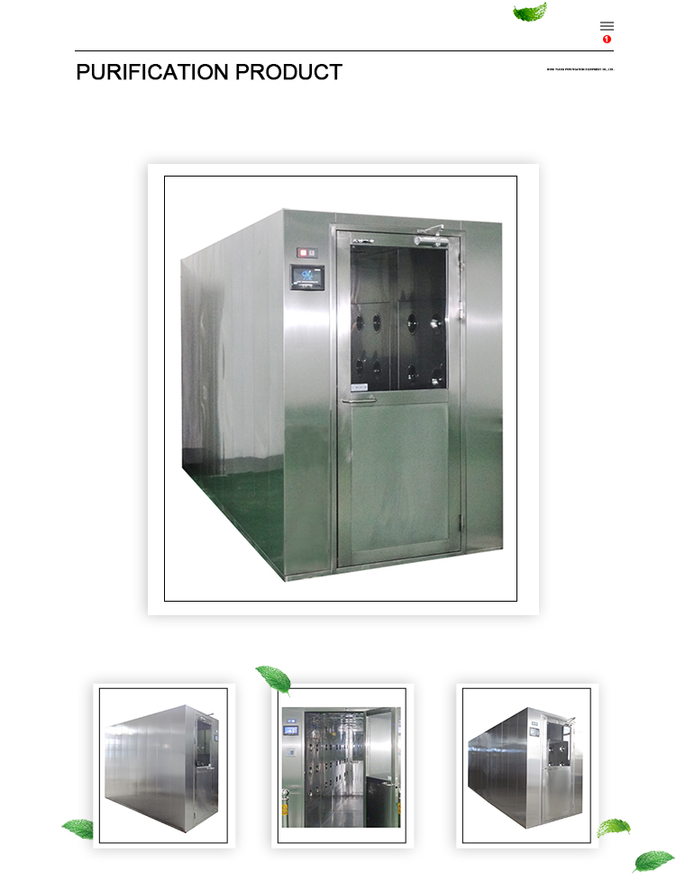 Stainless Steel 1200kg Portable Air Shower Room 2.2kw