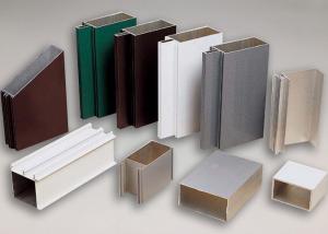 China Powder Coating Extruded Aluminum Profiles 6060 6061 Curtain Wall Profile wholesale