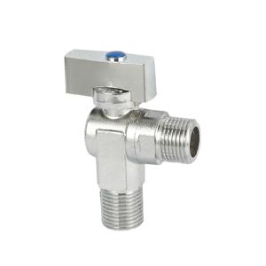 China 1/2 Inch Wall Mounted 12bar Brass Angle Valve Toilet Water Stop Valve wholesale