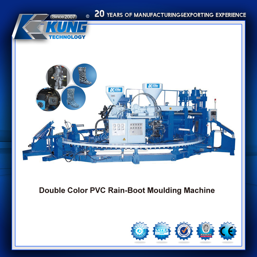 Double Color PVC Rainboot Moulding Machine