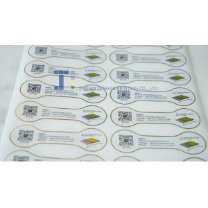 China Removable Adhesive custom Metallic Sticker Labels Various Thickness Fade Resistance wholesale