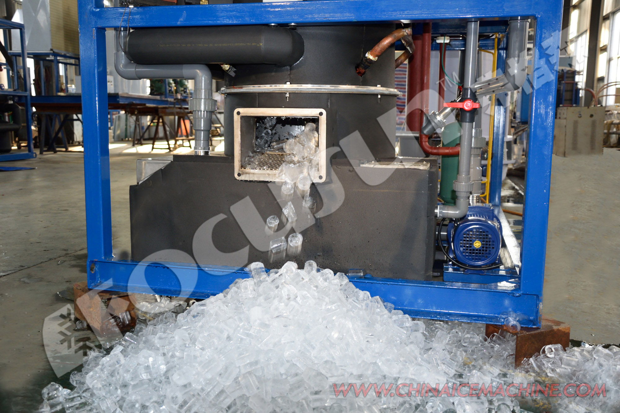 Focusun 5 Ton Tube Ice Maker SUS304 Ice Tube Machine for Your Food Beverage Production