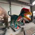Gaint Lifelike Animatronic Dilophosaurus Dinosaur Model For Jurassic Park