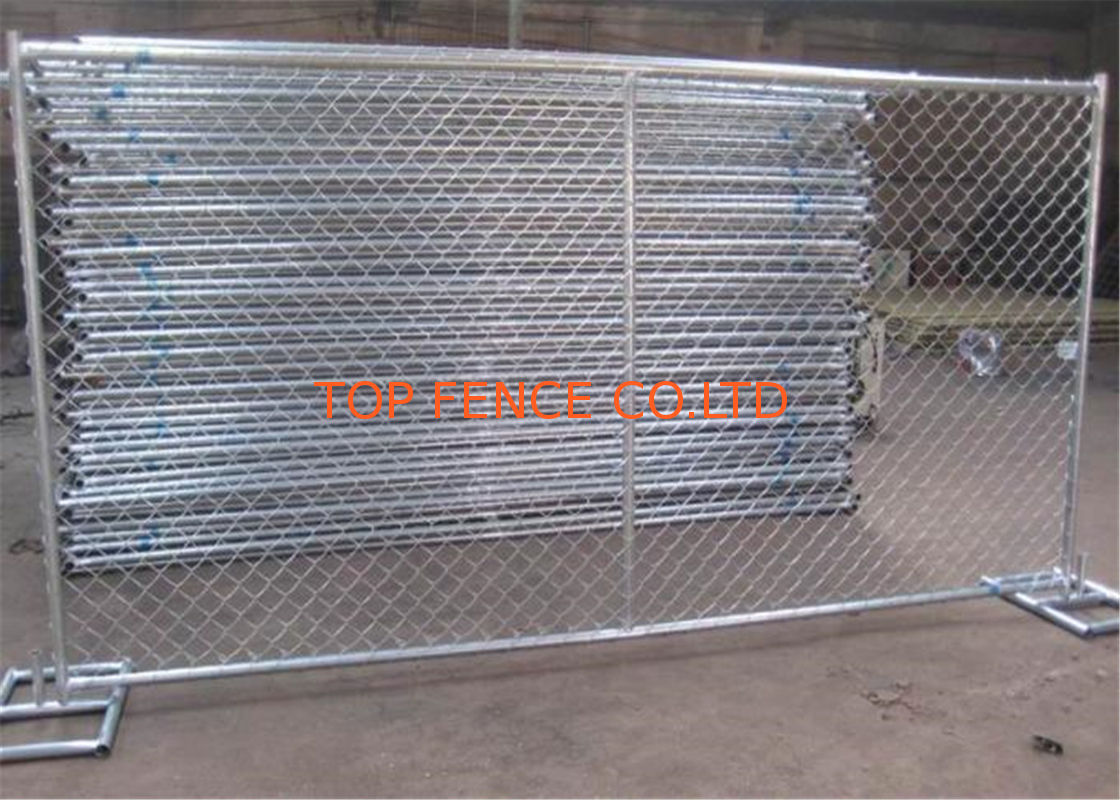chain mesh temporary construction fence 8ft x 12ft  mesh 2-3/8 inch mesh opening x 11.5 gauge wire