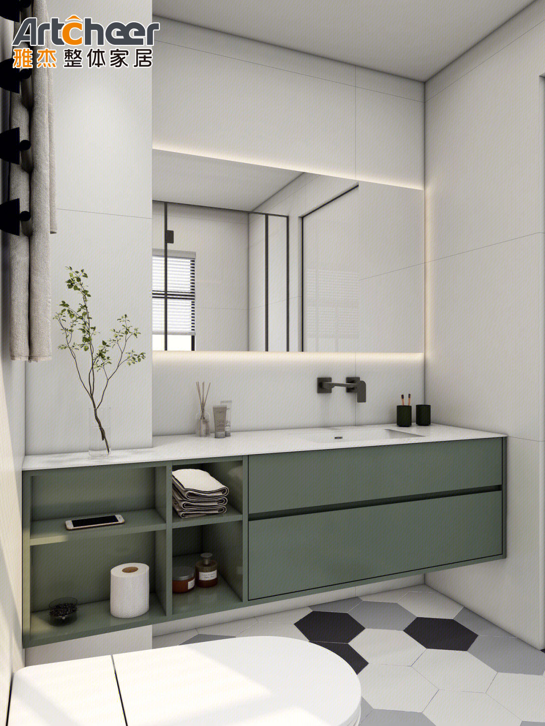 Modern Solid Wood Brown Washroom Bathroom Vanity Flat Door Panel in Customized Size
