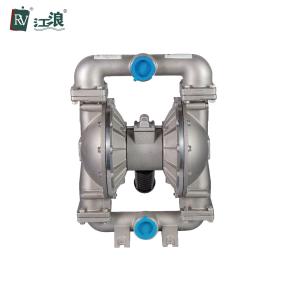 China 2 Inch Stainless Steel Air Diaphragm Pump Pneumatic Fluid Handling 570 Lpm wholesale