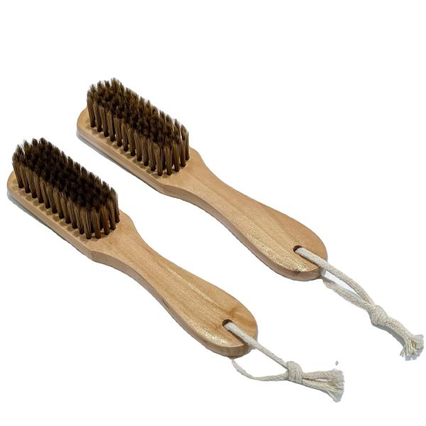Quality Sustainable Shoe Cleaning Brush With Wooden Handle for sale