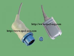 China Compatible Round 10 Pin Spo2 Cable 8ft For Kontron 7138 7840 7845 Blue Color wholesale