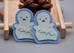 White Microfiber Customized Printed Label Thick Plate Silicone Logo For Clothing