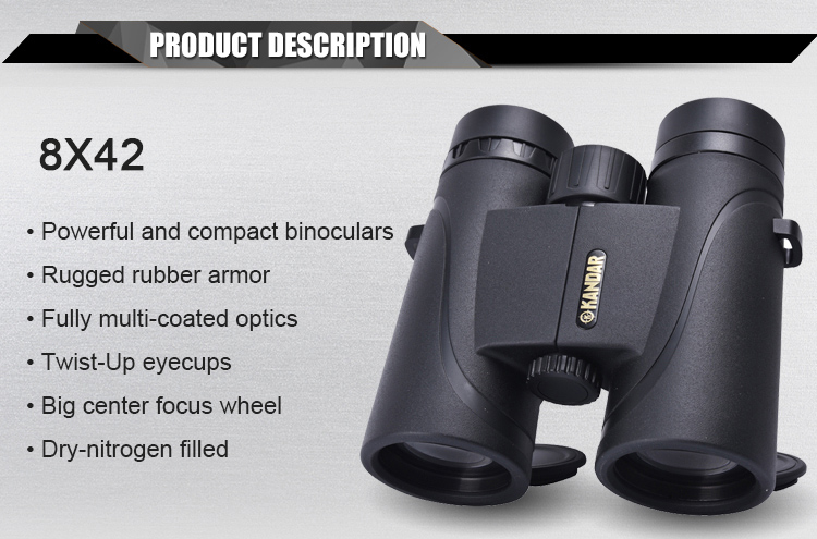 2017 Portable Telescope with 3m Close Focus and Bak4 Prism 8X42 Compact Binocular